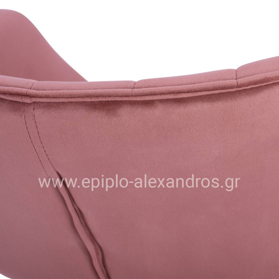 ΠΟΛΥΘΡΟΝΑΚΙ BENJAMIN ΑΠΟ ΒΕΛΟΥΔΟ ΣΑΠΙΟ ΜΗΛΟ ME ΜΕΤΑΛΛΙΚΑ ΠΟΔΙΑ HM8682.02 69x68x78 εκ.