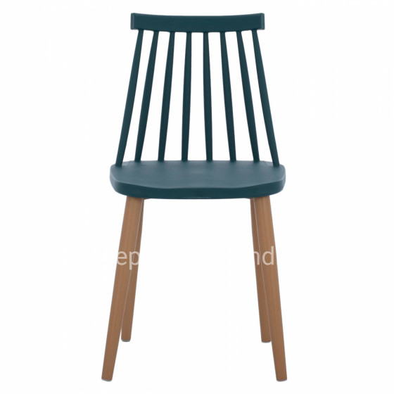 Dining Chair HM8052.05 Vanessa Blue with metallic legs 43x41x82,5 cm.