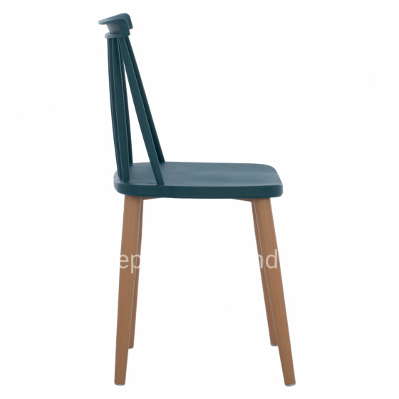 Dining Chair HM8052.05 Vanessa Blue with metallic legs 43x41x82,5 cm.