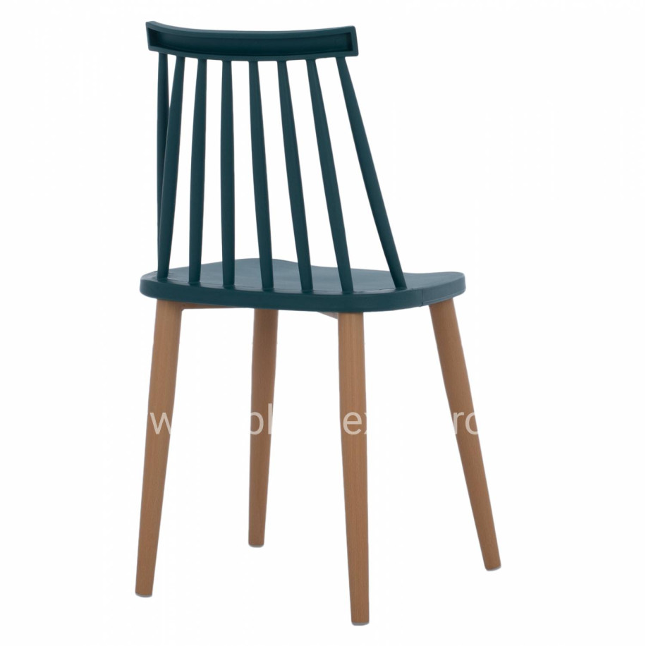 Dining Chair HM8052.05 Vanessa Blue with metallic legs 43x41x82,5 cm.