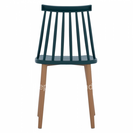 Dining Chair HM8052.05 Vanessa Blue with metallic legs 43x41x82,5 cm.