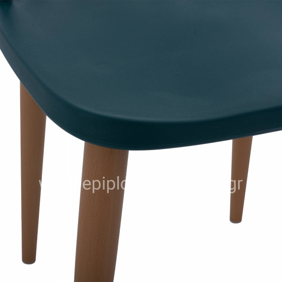 Dining Chair HM8052.05 Vanessa Blue with metallic legs 43x41x82,5 cm.