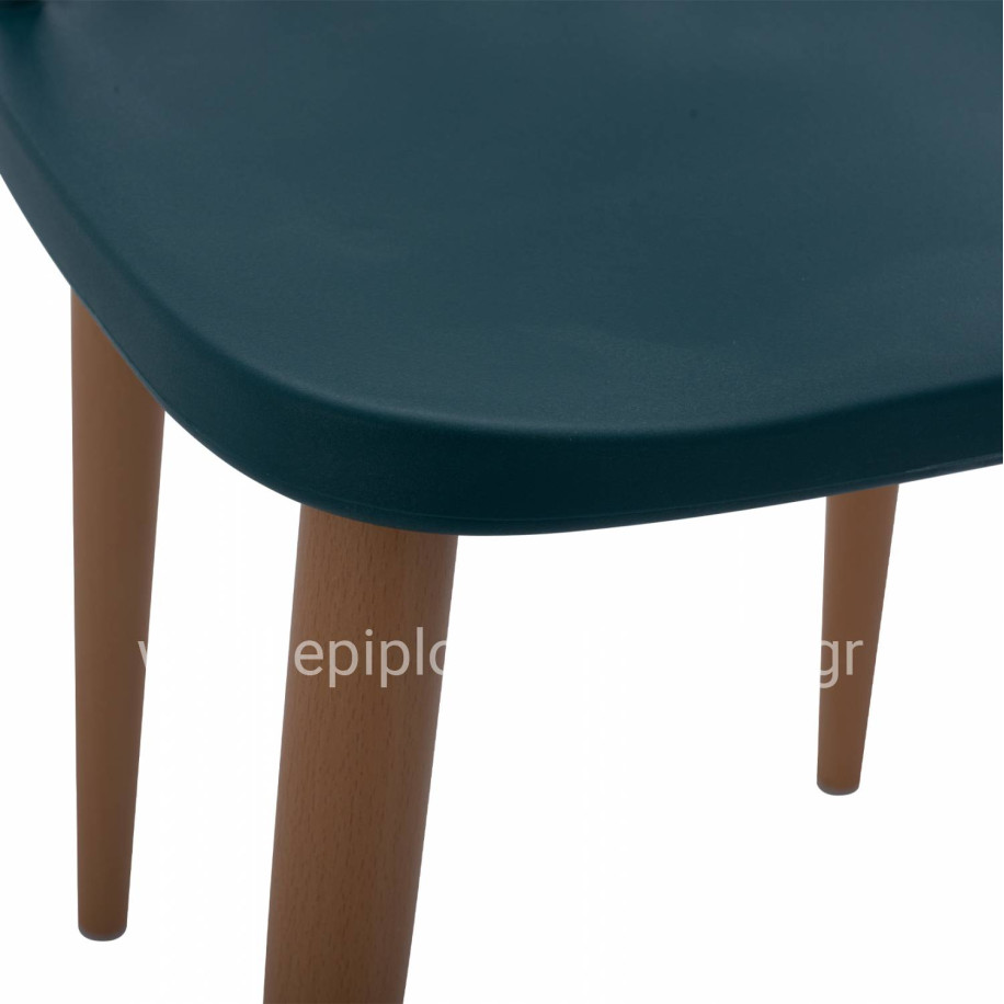 Dining Chair HM8052.05 Vanessa Blue with metallic legs 43x41x82,5 cm.