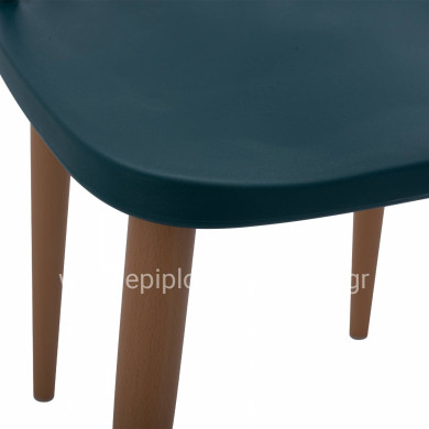 Dining Chair HM8052.05 Vanessa Blue with metallic legs 43x41x82,5 cm.