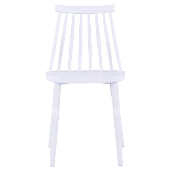 Dining chair HM8052.11 Vanessa White with metallic white legs 43x46,5x82 cm.
