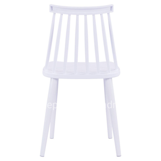 Dining chair HM8052.11 Vanessa White with metallic white legs 43x46,5x82 cm.