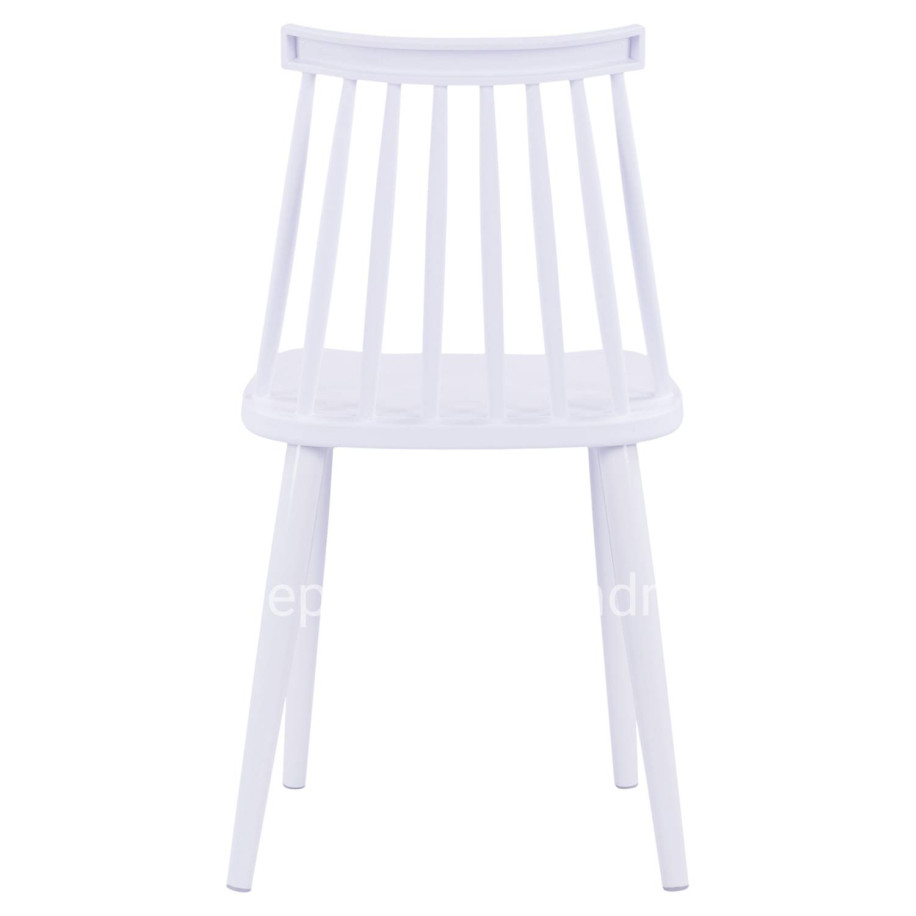 Dining chair HM8052.11 Vanessa White with metallic white legs 43x46,5x82 cm.