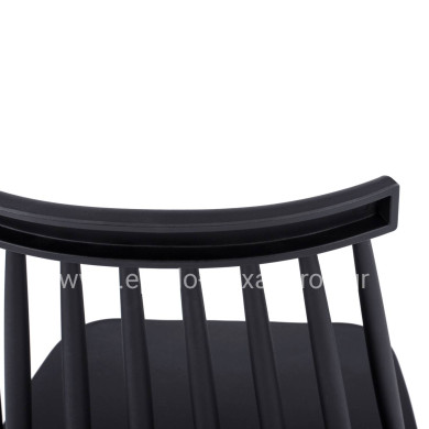 Dining Chair HM8052.12 Vanessa Black with metallic black legs 43x46,5x82 cm.