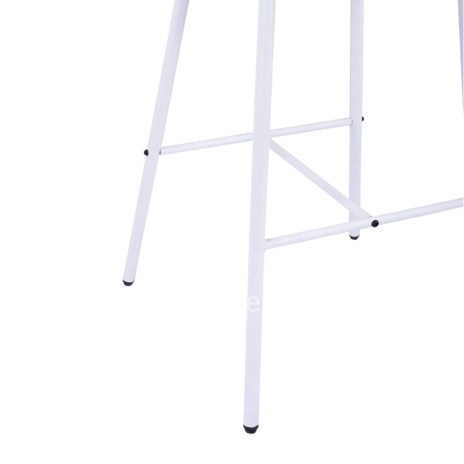 Stool with metallic frame and rope white HM5714.03 46x54x101 cm