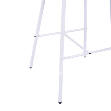 Stool with metallic frame and rope white HM5714.03 46x54x101 cm