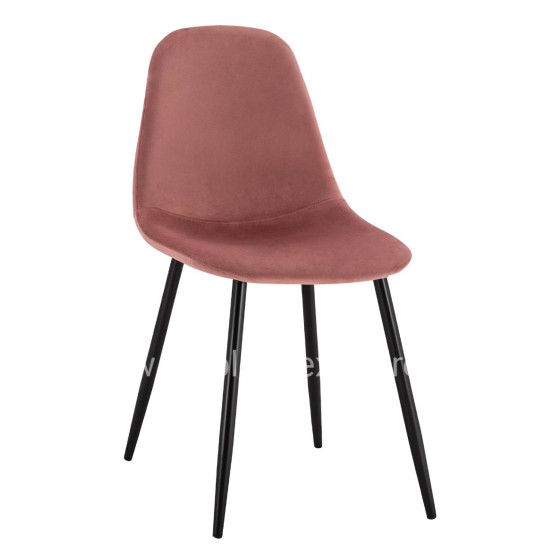 Dining Chair Leonardo Rotten apple velvet with metallic legs HM00100.02 45x53x85 cm.