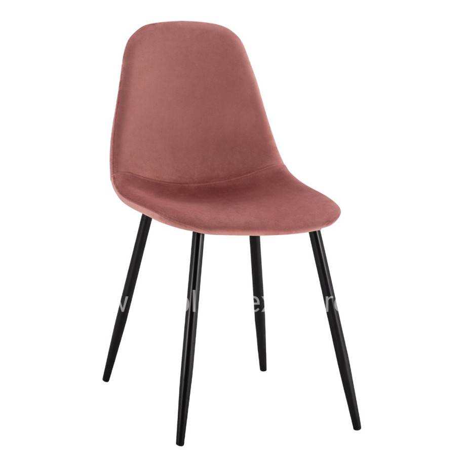 Dining Chair Leonardo Rotten apple velvet with metallic legs HM00100.02 45x53x85 cm.