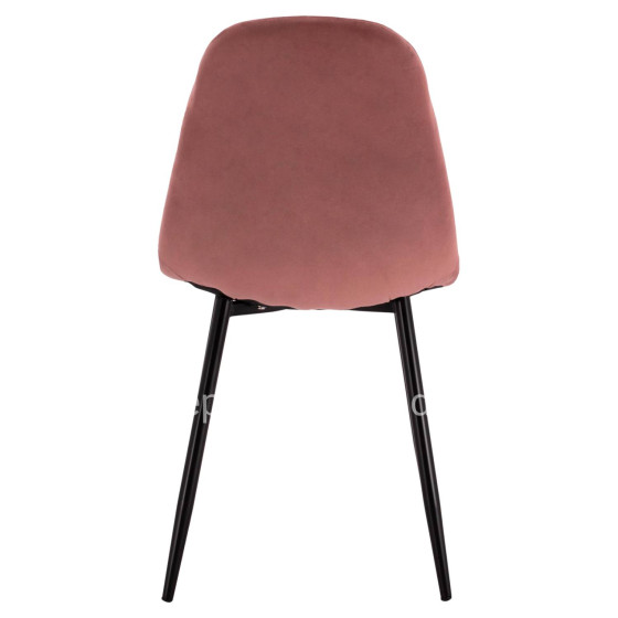 Dining Chair Leonardo Rotten apple velvet with metallic legs HM00100.02 45x53x85 cm.