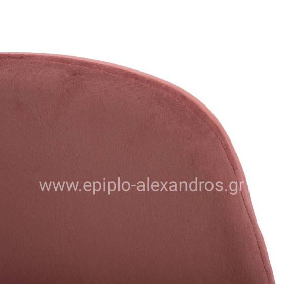 Dining Chair Leonardo Rotten apple velvet with metallic legs HM00100.02 45x53x85 cm.