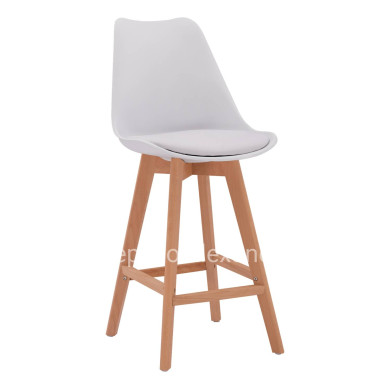 Bar Stool Vegas HM8000.11 White 48x58x105 cm