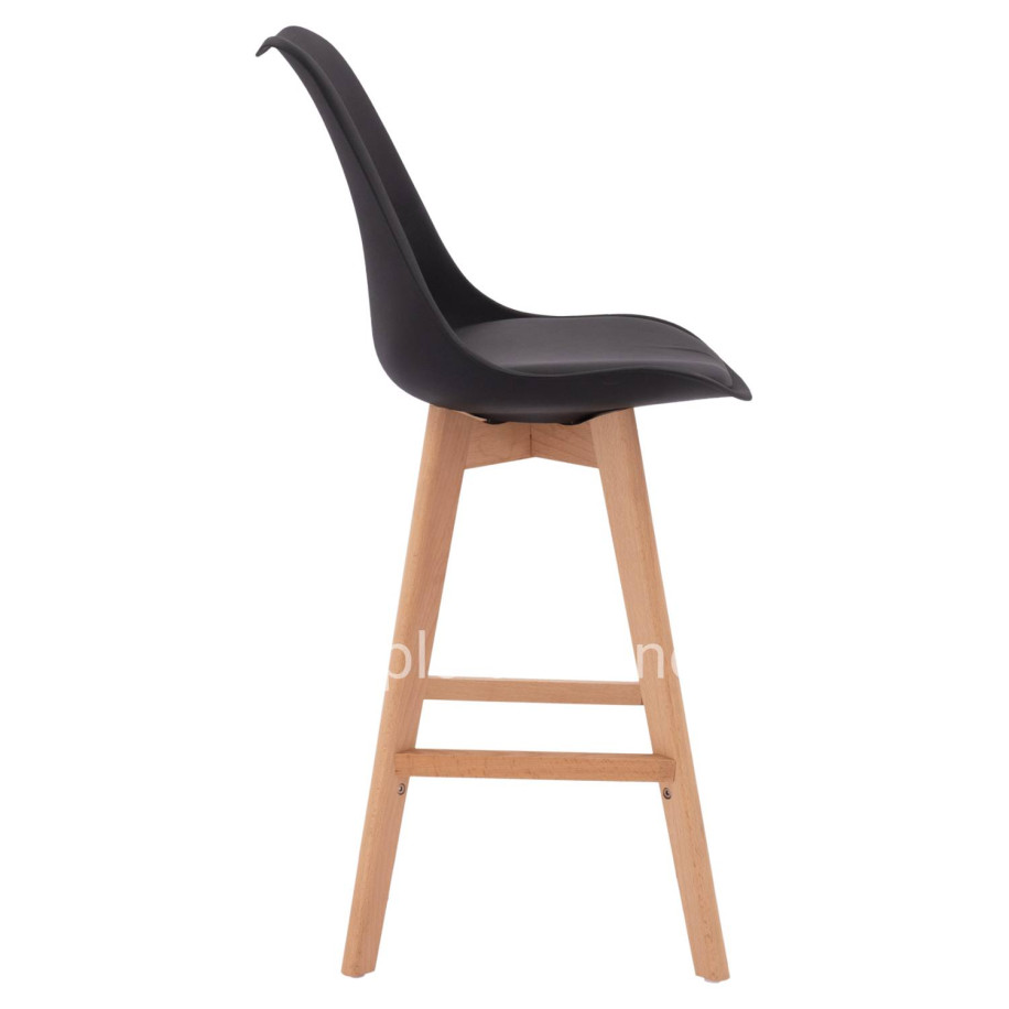 Bar Stool Vegas HM8000.12 Black 48x58x105 cm