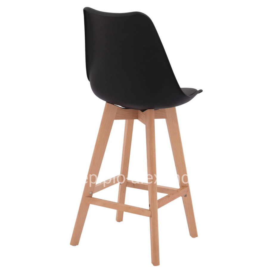 Bar Stool Vegas HM8000.12 Black 48x58x105 cm