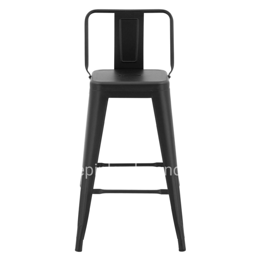 ΣΚΑΜΠΟ ΜΕΣΑΙΟΥ ΥΨΟΥΣ ΜΕΤΑΛΛΙΚΟ MELITA ΜΕ ΠΛΑΤΗ ΣΕ ΜΑΥΡΟ ΜΑΤ HM8574.32 42x42x89,5Υ εκ.