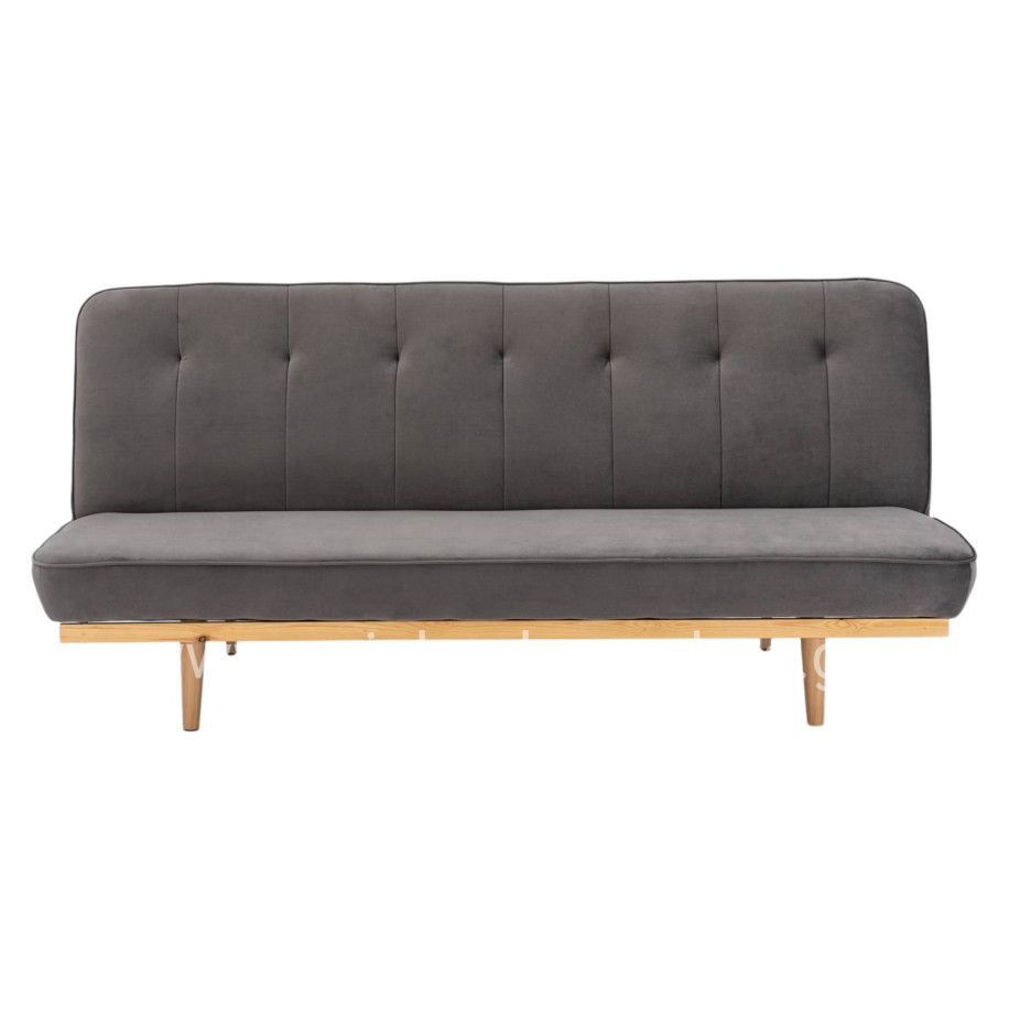Sofa Bed 3 seater from velvet grey HM3168.01 193x85x88cm