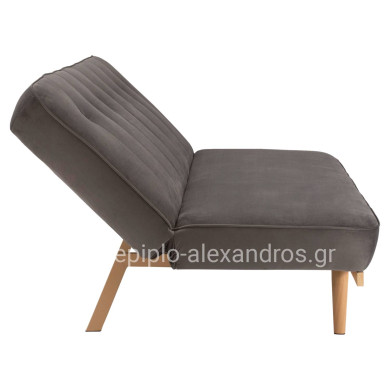 Sofa Bed 3 seater from velvet grey HM3168.01 193x85x88cm