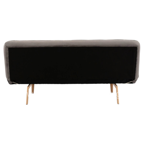Sofa Bed 3 seater from velvet grey HM3168.01 193x85x88cm