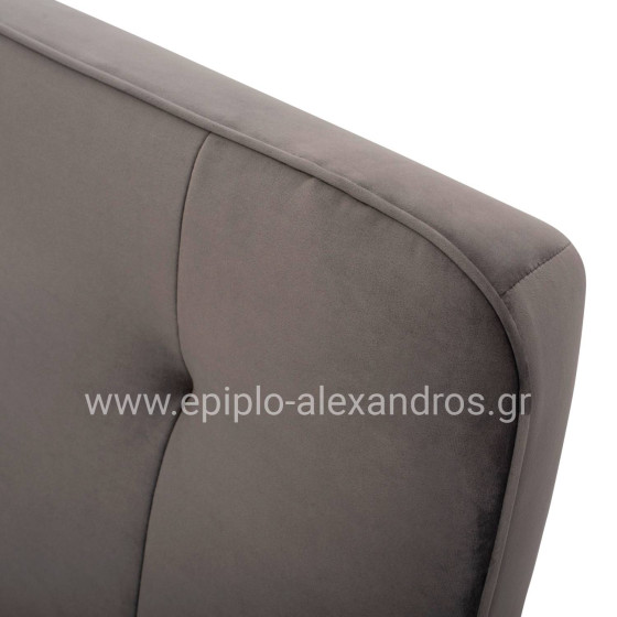 Sofa Bed 3 seater from velvet grey HM3168.01 193x85x88cm