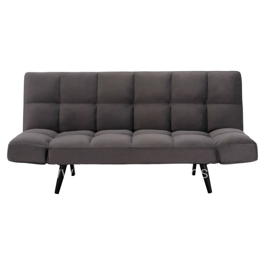 Sofa Bed 3 Seater from velvet grey HM3167.01 182x80x88cm