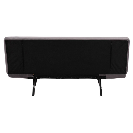 Sofa Bed 3 Seater from velvet grey HM3167.01 182x80x88cm