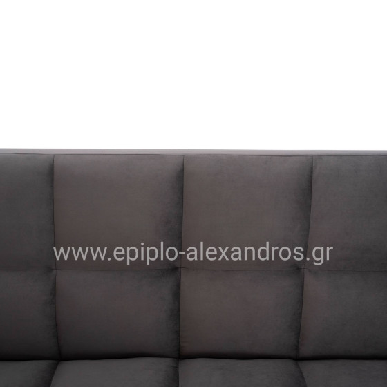 Sofa Bed 3 Seater from velvet grey HM3167.01 182x80x88cm