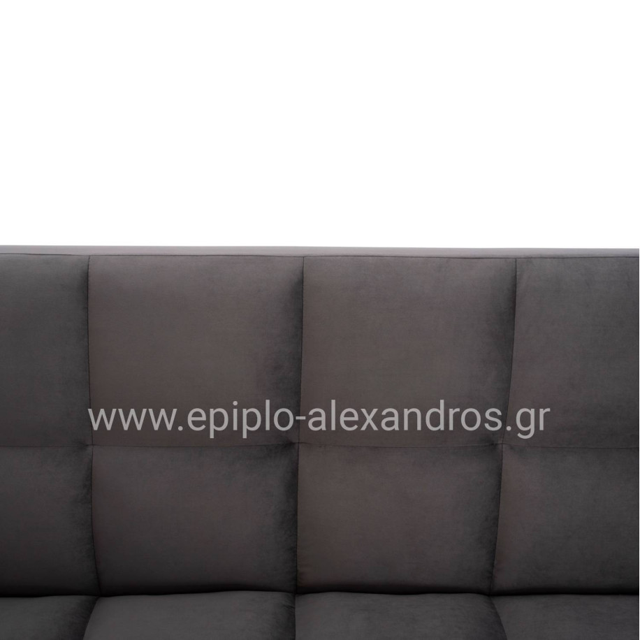 Sofa Bed 3 Seater from velvet grey HM3167.01 182x80x88cm