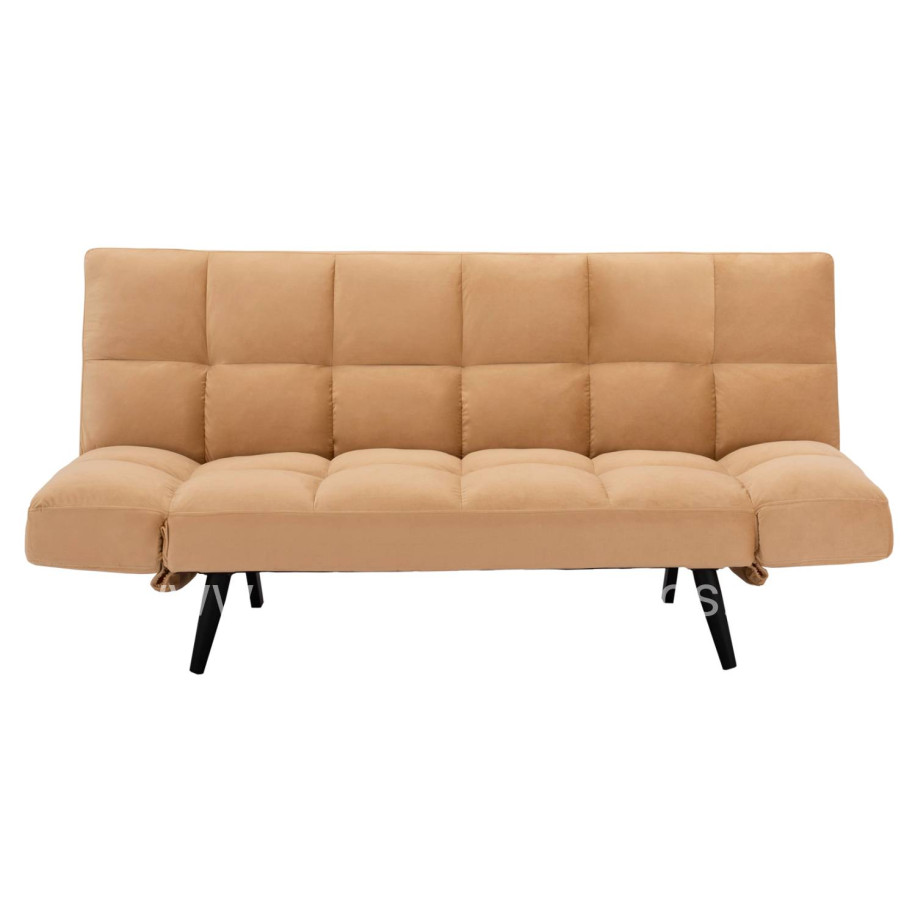 Sofa Bed 3 Seater Velvet Beige HM3167.07 182x80x88cm