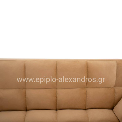 Sofa Bed 3 Seater Velvet Beige HM3167.07 182x80x88cm