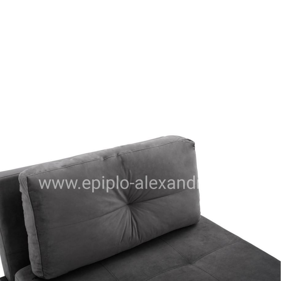 HM3078.11 Armchair Bed, velvet grey, 95x92x66cm