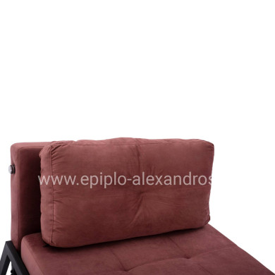 ΠΟΛΥΘΡΟΝΑ ΚΡΕΒΑΤΙ, ΒΕΛΟΥΔΟ ΣΑΠΙΟ ΜΗΛΟ HM3078.12 95x92x66Υ εκ.