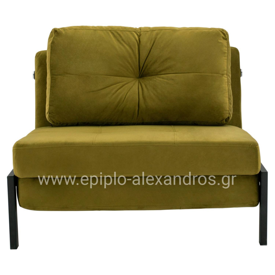 HM3078.13 ΠΟΛΥΘΡΟΝΑ ΚΡΕΒΑΤΙ, ΒΕΛΟΥΔΟ ΛΑΔΙ  95x92x66Υ εκ.