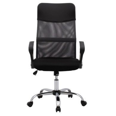 Office chair CABLE HM1000.10 Black Grey Mesh chromed leg 61x58x118