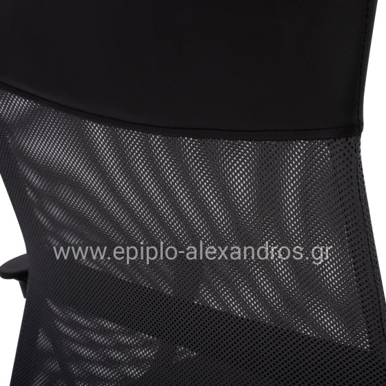 Office chair CABLE HM1000.10 Black Grey Mesh chromed leg 61x58x118