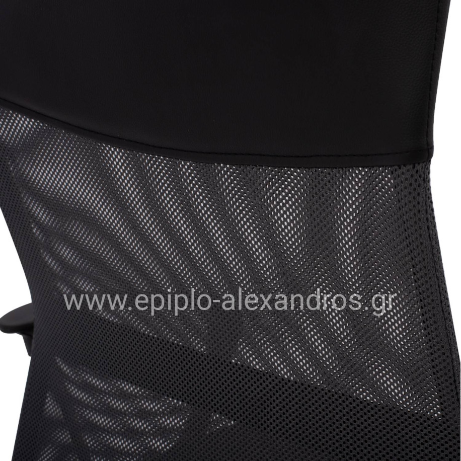 Office chair CABLE HM1000.10 Black Grey Mesh chromed leg 61x58x118