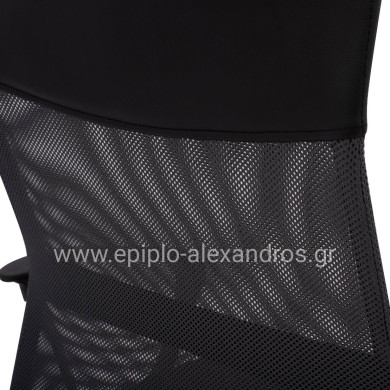 Office chair CABLE HM1000.10 Black Grey Mesh chromed leg 61x58x118