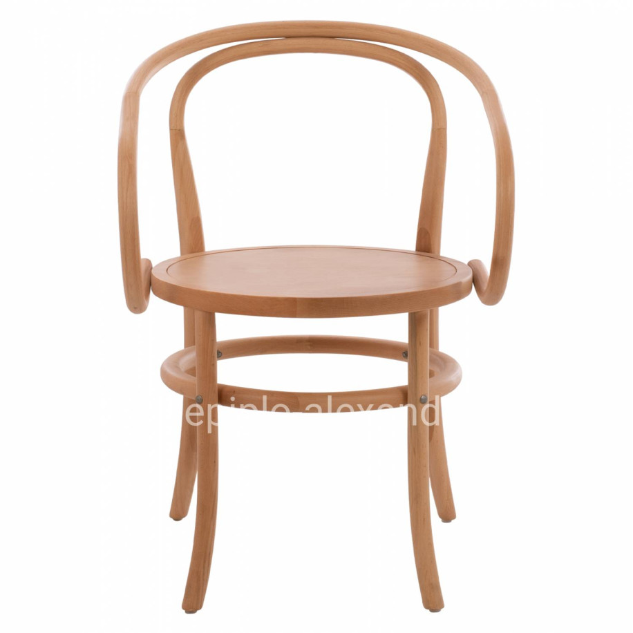 Wooden Armchair from beech wood in natural color HM8746.01 56x52x82cm
