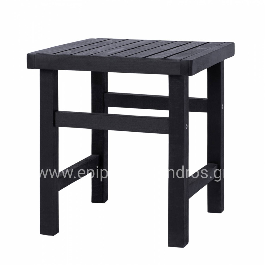 Stool-Table Black Koli 40x40x45cm HM289.04