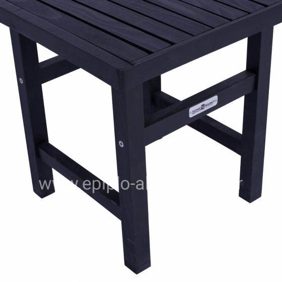 ΣΚΑΜΠΩ-ΤΡΑΠΕΖΑΚΙ ΜΑΥΡΟ KOLI 40Χ40X45Υ εκ. HM289.04