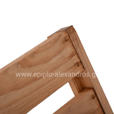 PROFESSIONAL SUNBED HM11431.03 FIR WOOD IN NATURAL SHADE 72x196x29-84H cm.