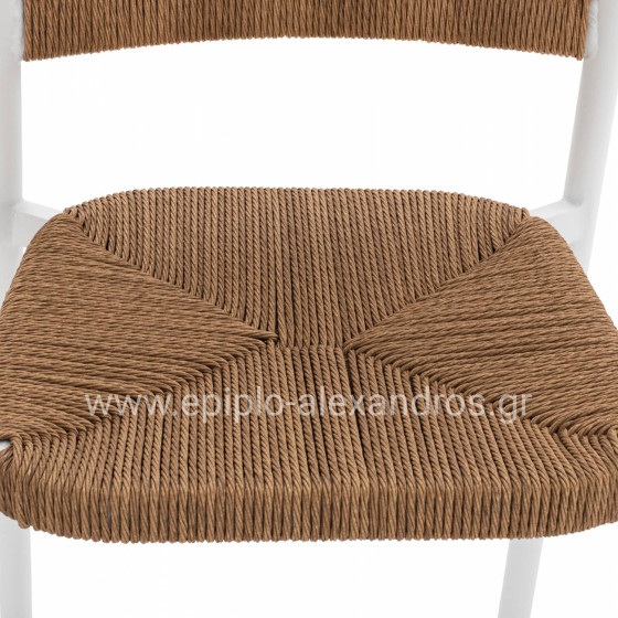 ΣΚΑΜΠΟ ΑΛΟΥΜΙΝΙΟΥ ΛΕΥΚΟ ΜΕ ΣΧΟΙΝΙ ΡΕ ΜΠΕΖ HM5785.01 56x59x107 εκ.