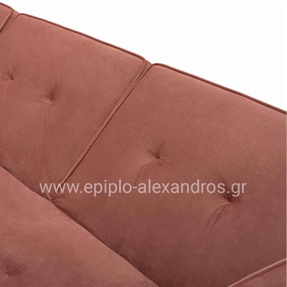 REVERSIBLE CORNER SOFA TALIA HM3153.02 VELVET IN DUSTY PINK 267x153x85cm.