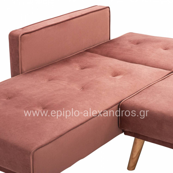 ΚΑΝΑΠΕΣ ΚΡΕΒΑΤΙ ΓΩΝΙΑ ΑΝΑΣΤΡΕΨΙΜΗ TALIA HM3153.02 ΒΕΛΟΥΔΟ ΣΑΠΙΟ ΜΗΛΟ 267x153x85 εκ