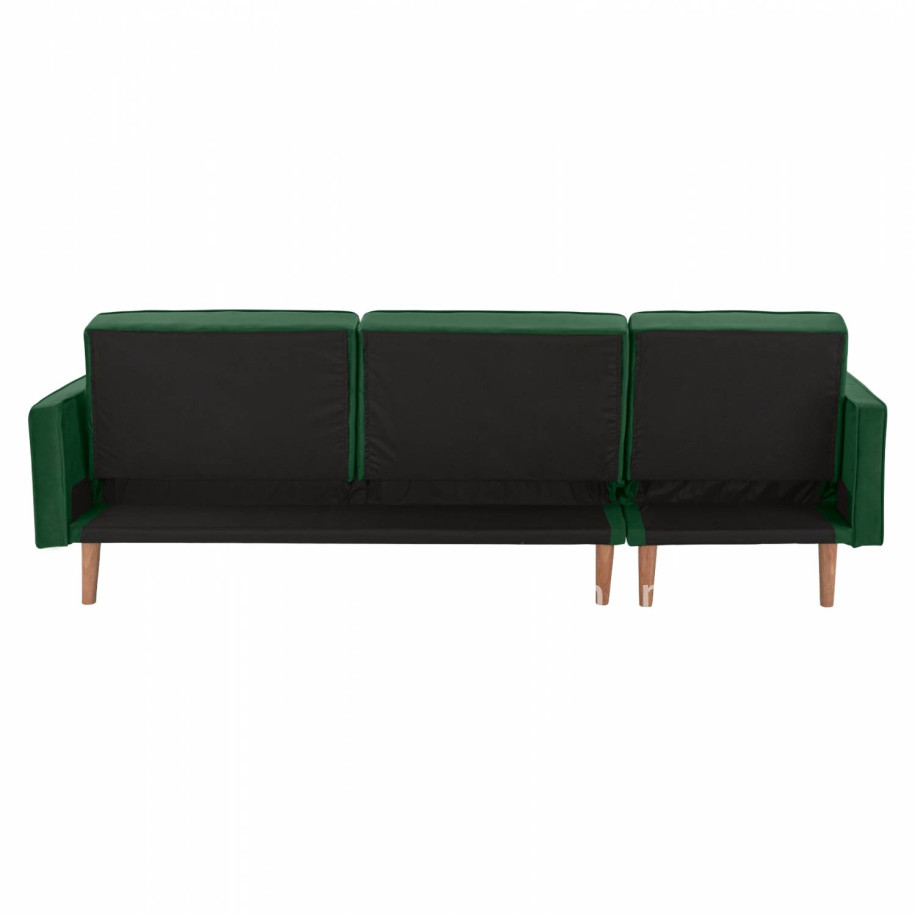 REVERSIBLE CORNER SOFA-BED TALIA HM3153.03 VELVET IN GREEN 267x153x85cm