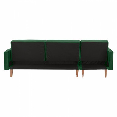 REVERSIBLE CORNER SOFA-BED TALIA HM3153.03 VELVET IN GREEN 267x153x85cm