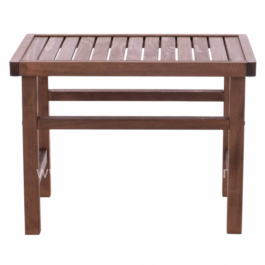 WOODEN TABLE-STOOL WALNUT 60Χ40X45Υ cm.