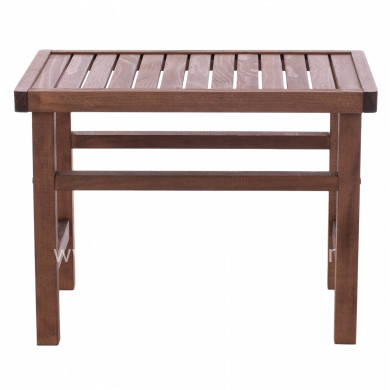 WOODEN TABLE-STOOL WALNUT 60Χ40X45Υ cm.